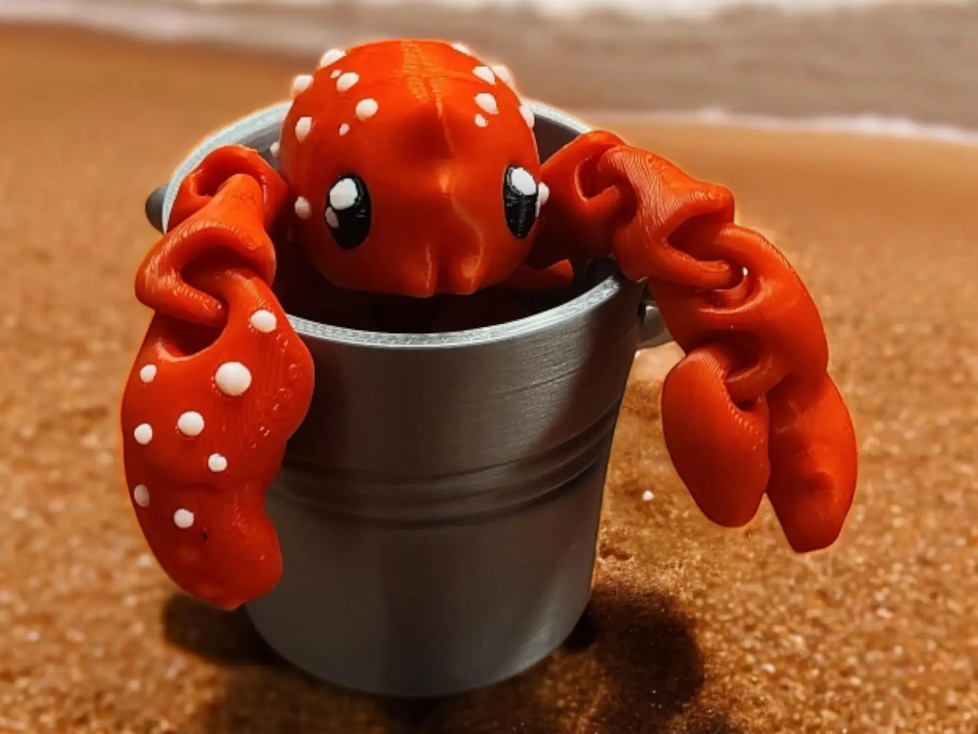Lobster with bucket