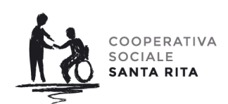 Logo: Persona in sedia a rotelle e un'altra persona, con la scritta 
