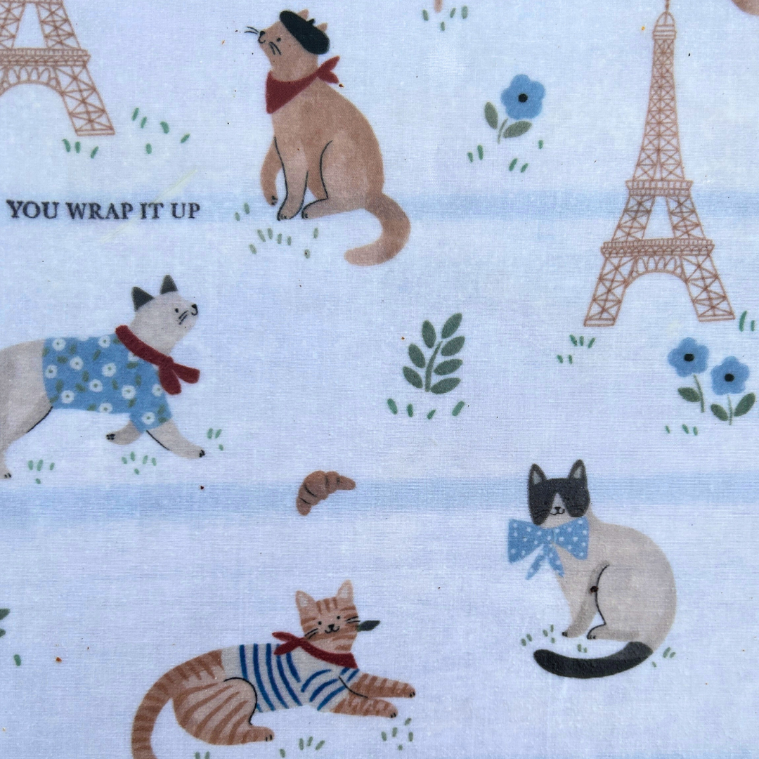 Foodwrap Oui, Oui, Cats in Paris! 33x33cm