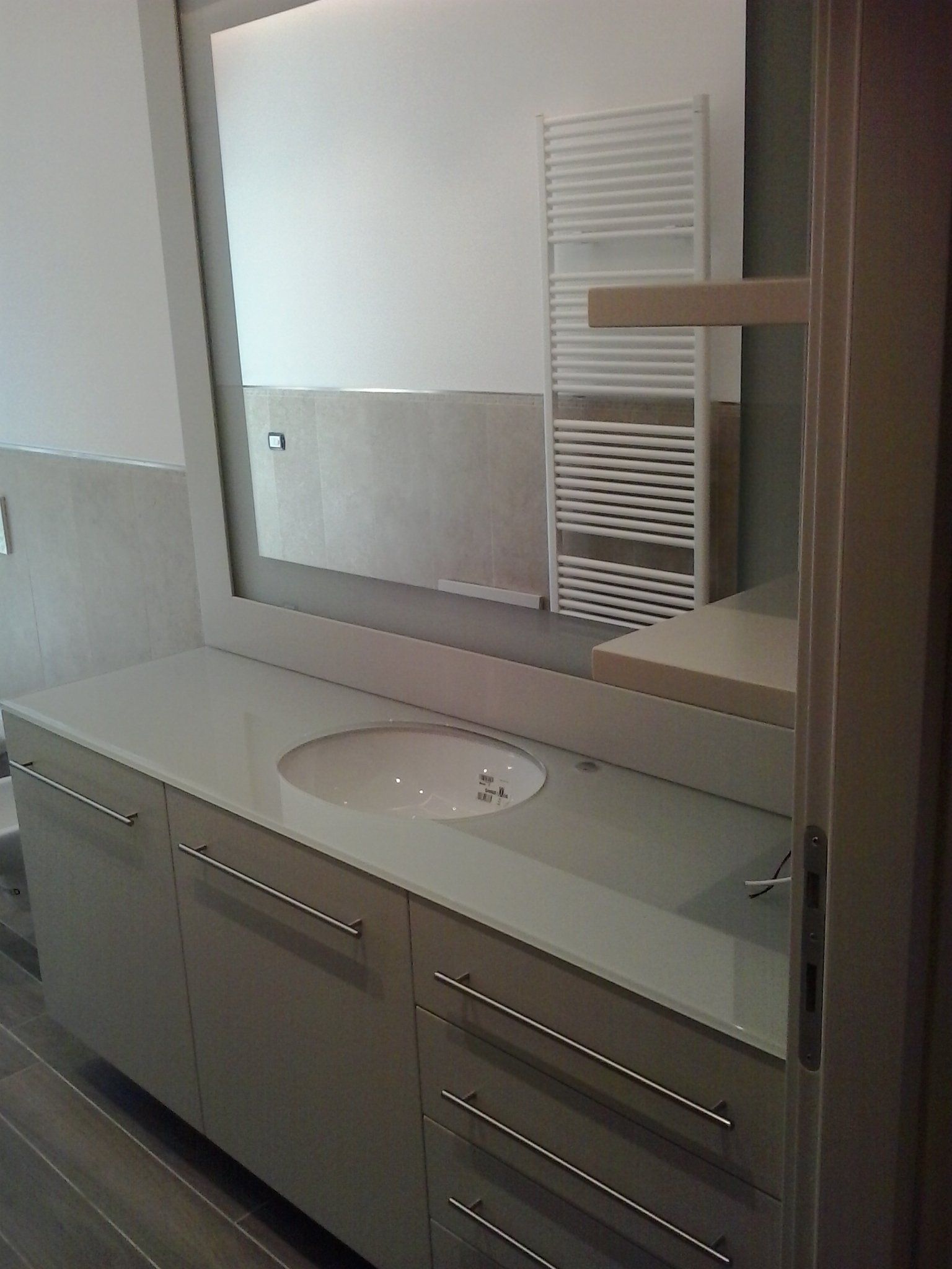 mobile bagno su misura bianco