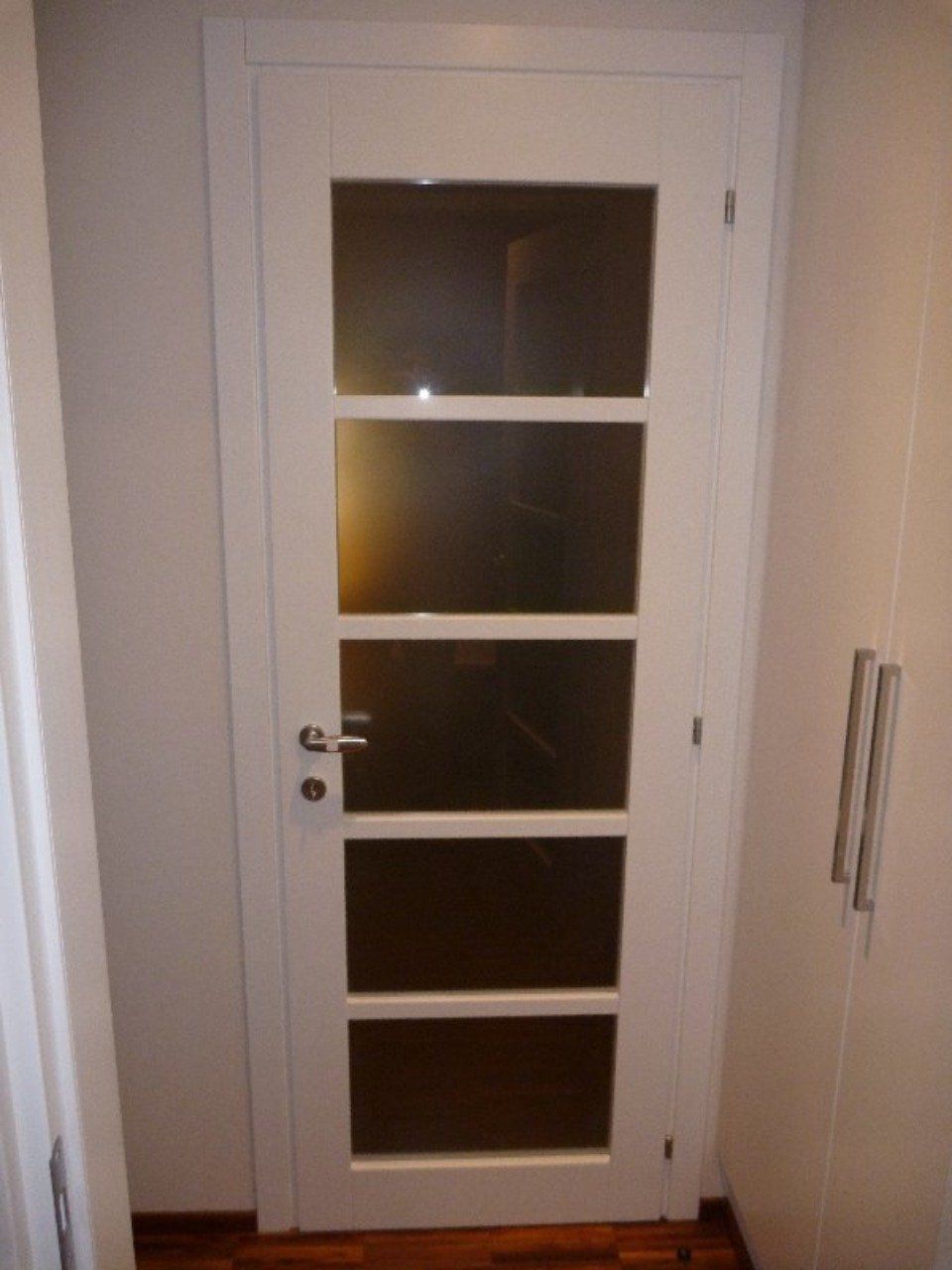 porta in vetro laccato bianco
