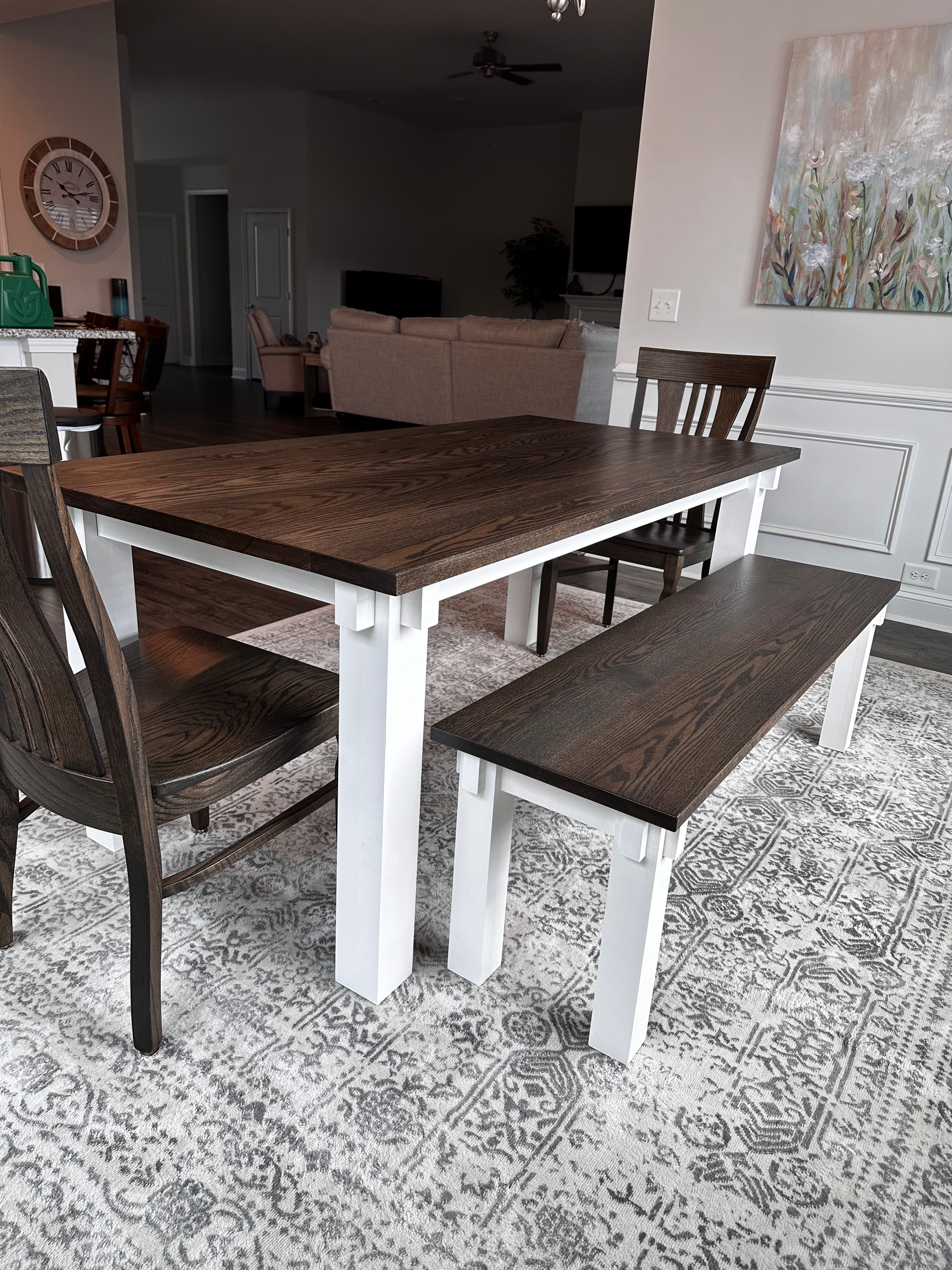 Custom Dining Table | Dining Bench | Chair Set