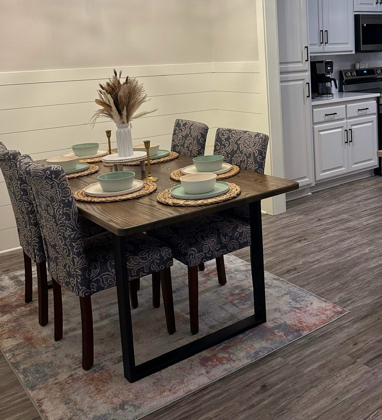 Dining Table with Metal Base | Custom Furniture