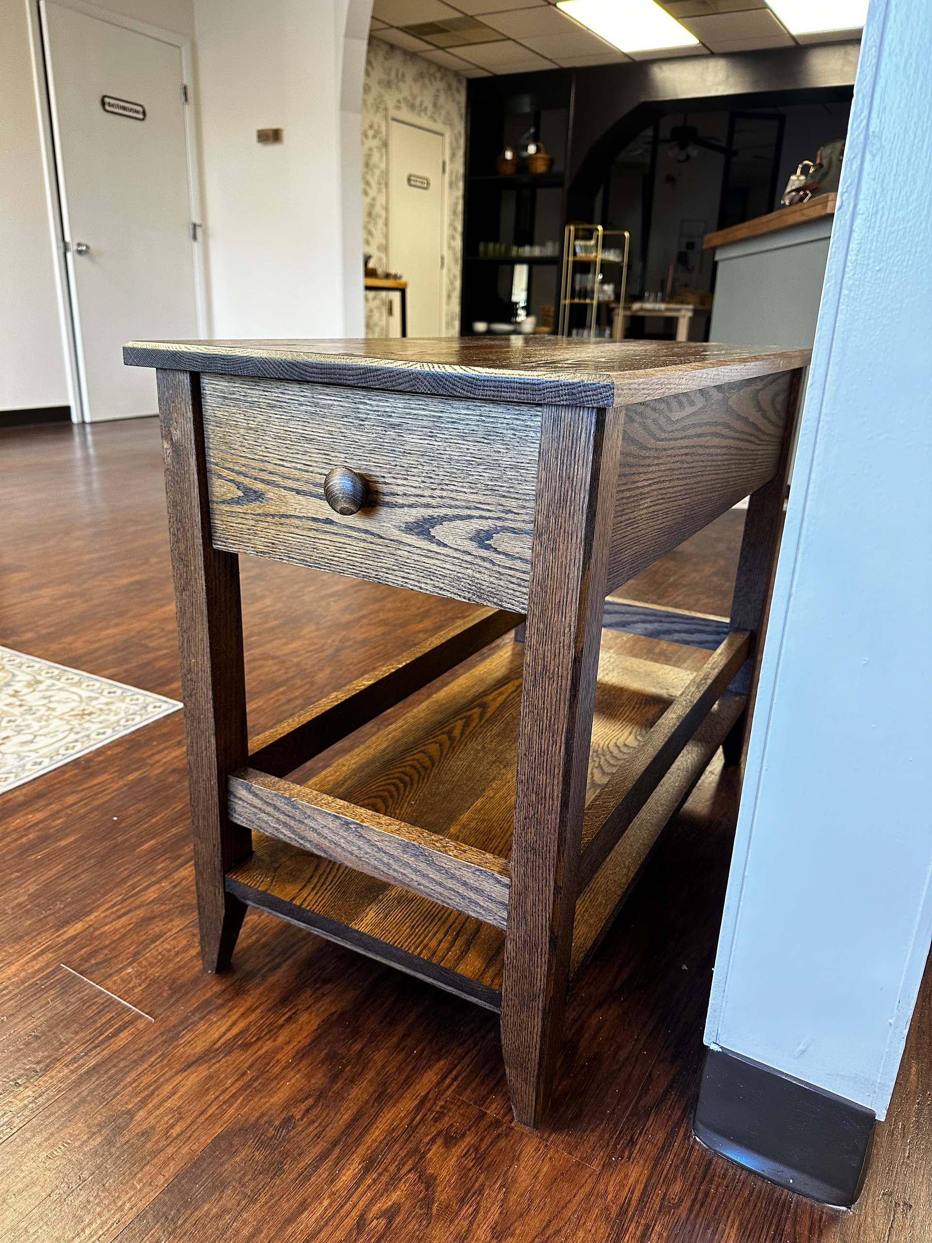 Custom End Table | Red Oak Table
