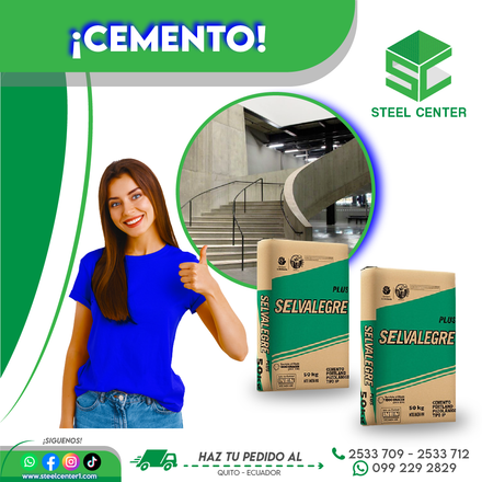 Quintal de Cemento Norte Quito | Cotocollao | Cemento Fresco con Entrega a Domicilio | Saco de Cemento Selvalegre UNACEM | CALIDAD INEN  | Steel Center