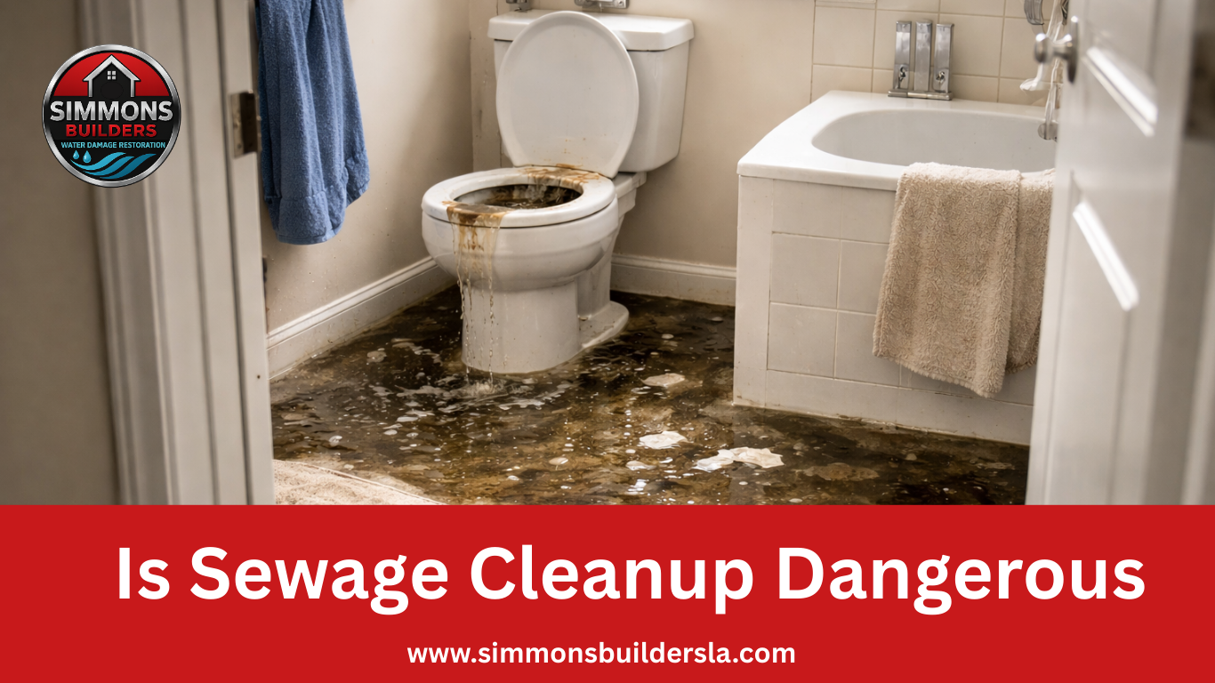 Is Sewage Cleanup Dangerous in Alexandria LA?