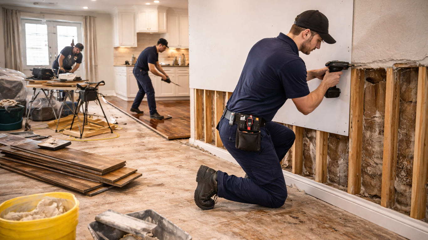 water damage repair and restoration alexandria process