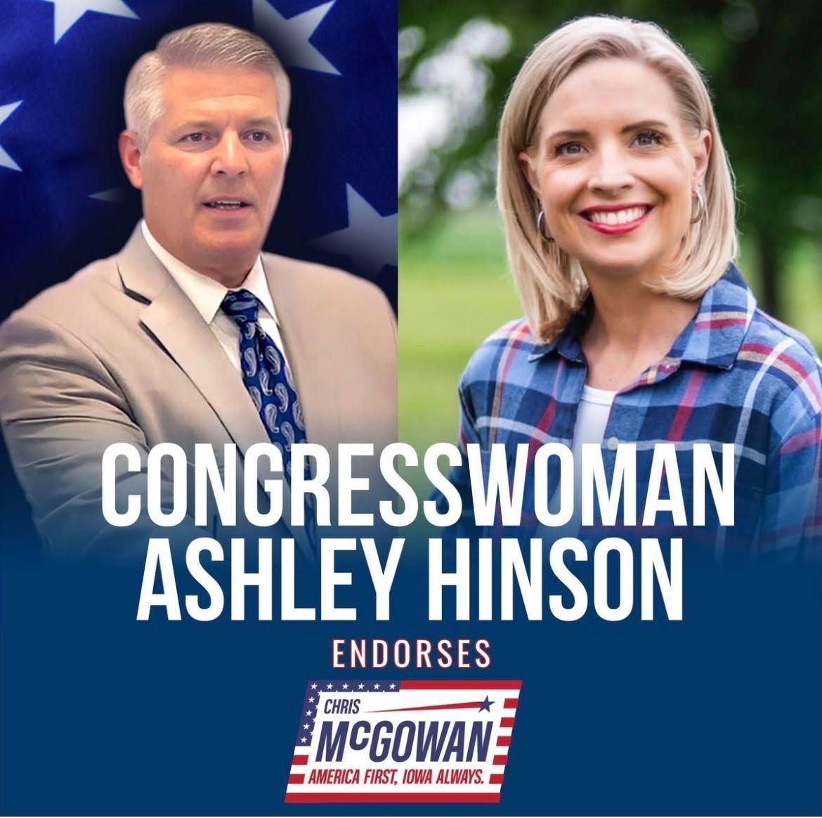 - Ashley Hinson, Member of Congress, Iowa 2