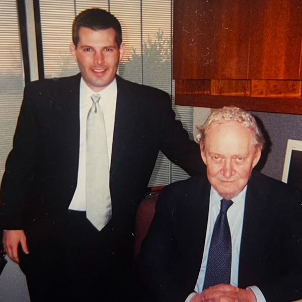 McGowan With Judge Robert Bork, President Reagan’s unsuccessful nominee
to the Supreme Court in 1987,
who was one of my law school professors (2001).
