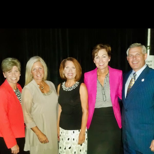 With some of the top political leaders
in Des Moines (September 2016).