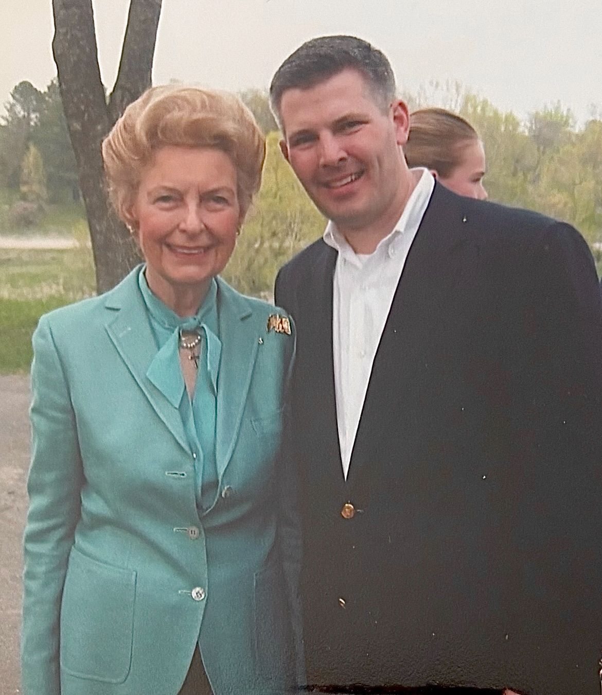 We welcomed Phyllis Schlafly, the “Mother of Conservativism” to our home for an Iowa political event. (May 2006).
