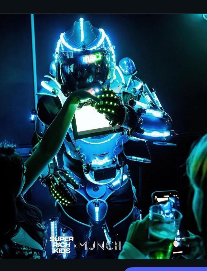 Silva Blu Stiltwalkers Led Robots