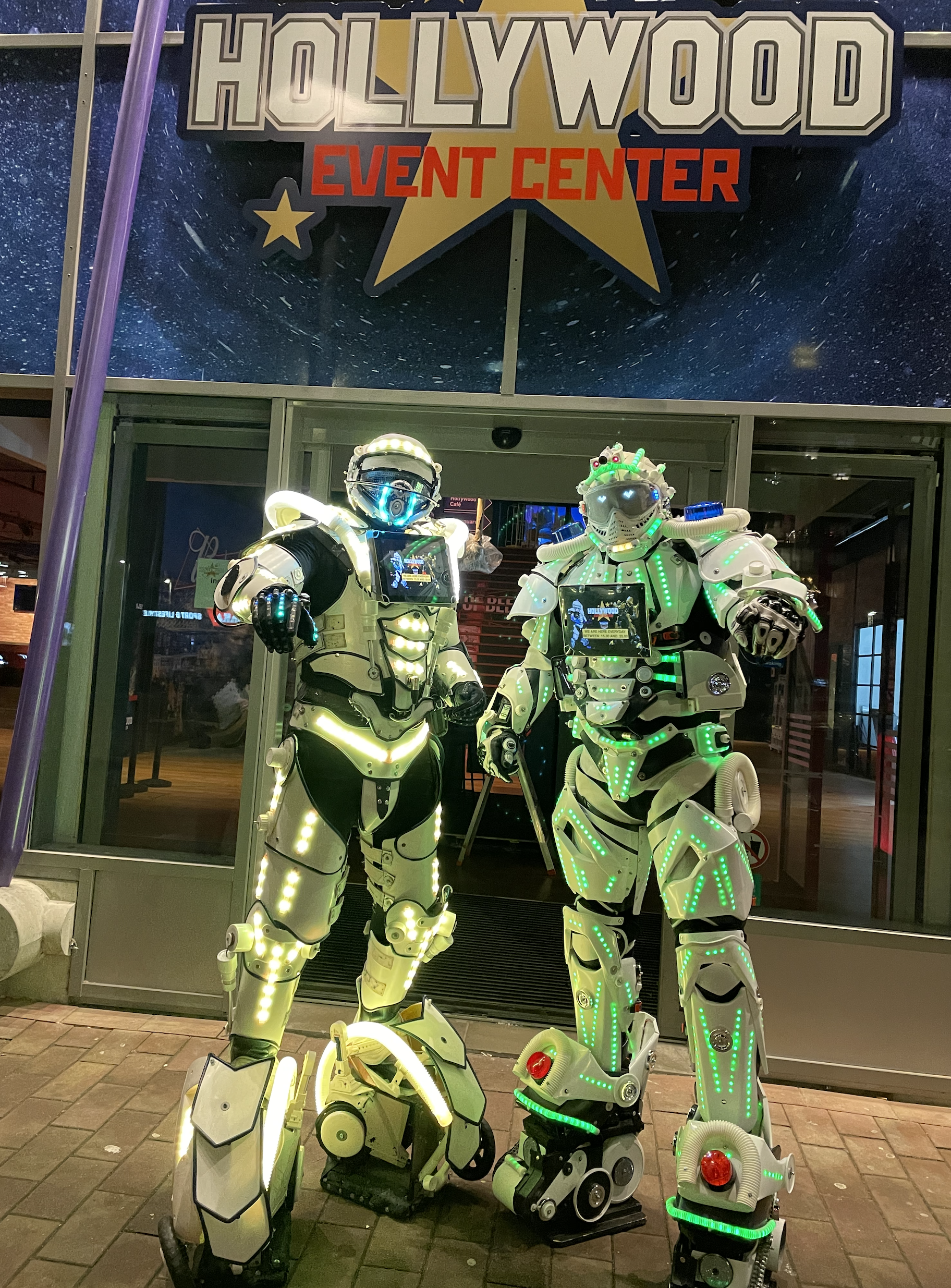 Silva White LED Robots 
