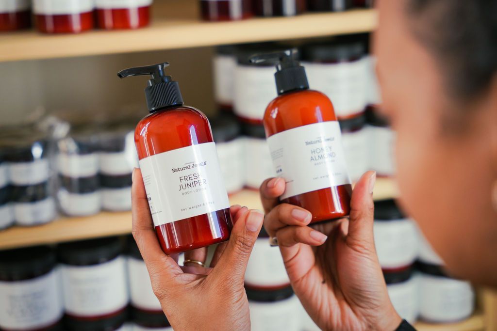 two skincare products being compared