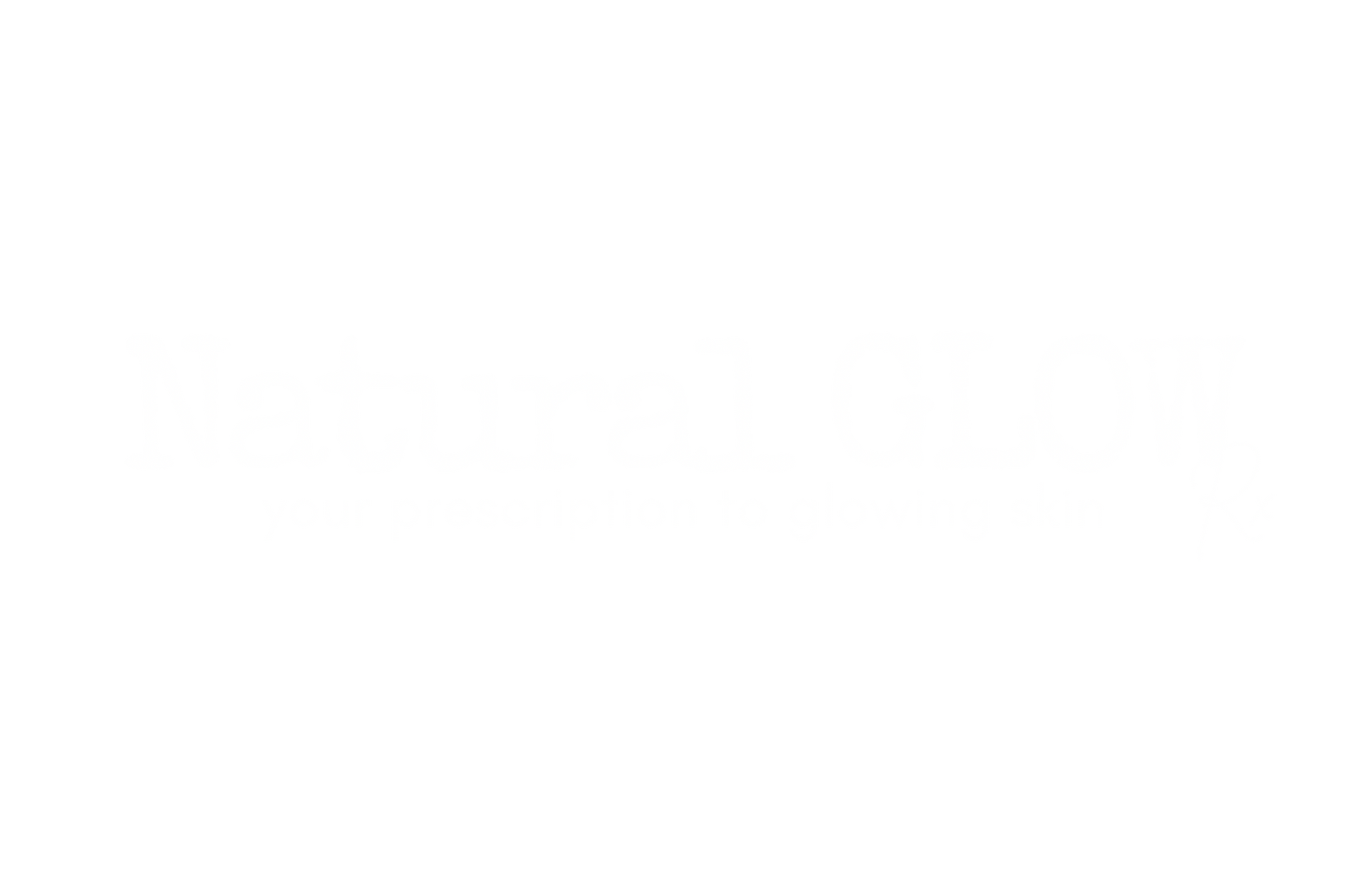 The logo for natural glow rx is a prescription to glowing skin.