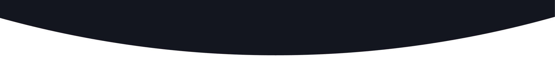 Black curved banner with a thin white stripe across the center.