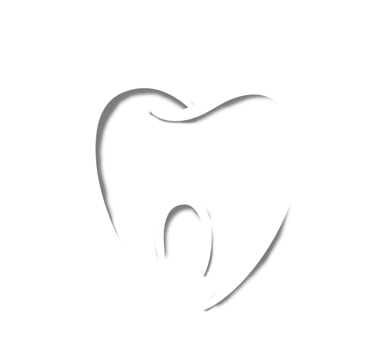 Simple gray outline of a tooth icon on a white background