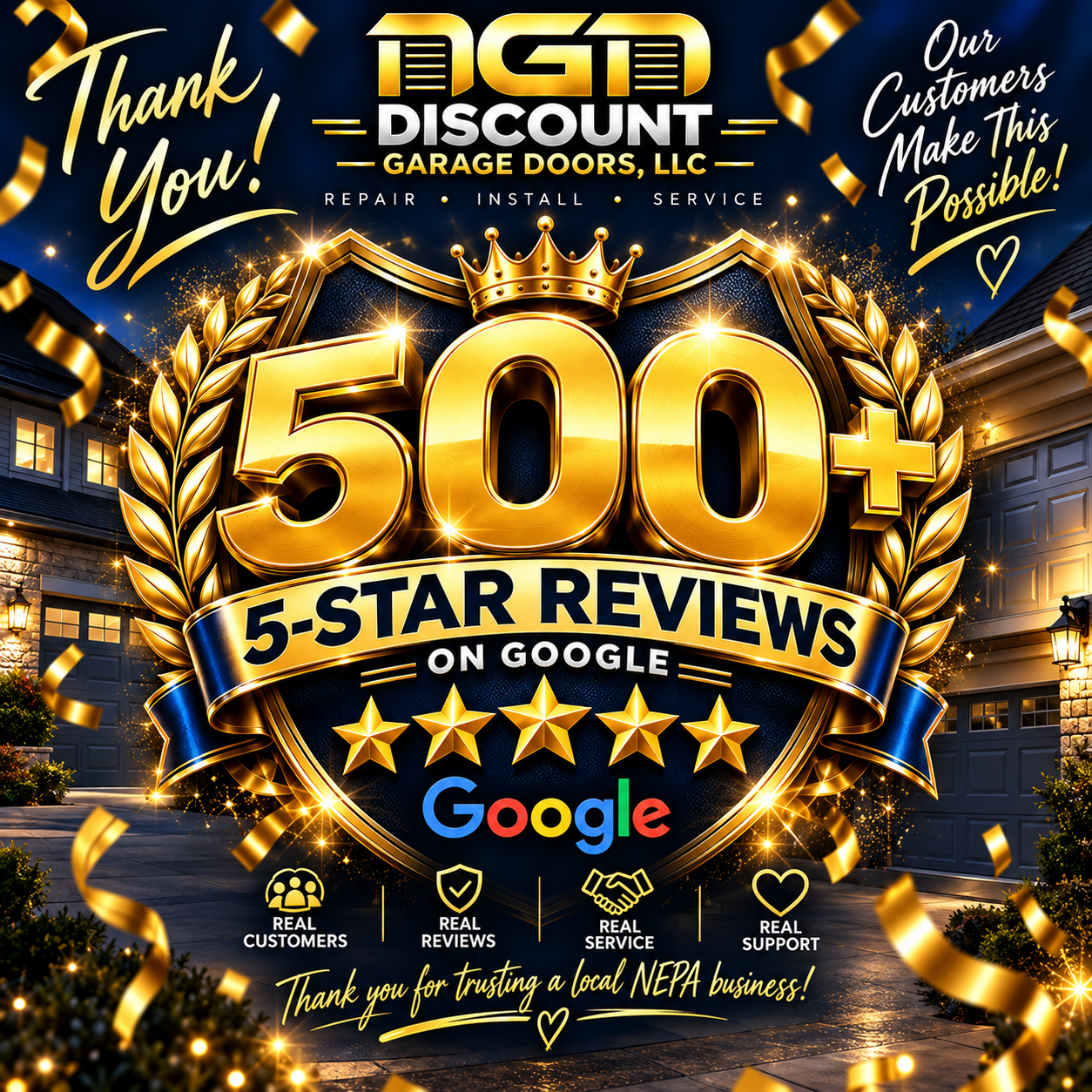 500+ Five-Star Reviews, Perfect 5.0 Rating