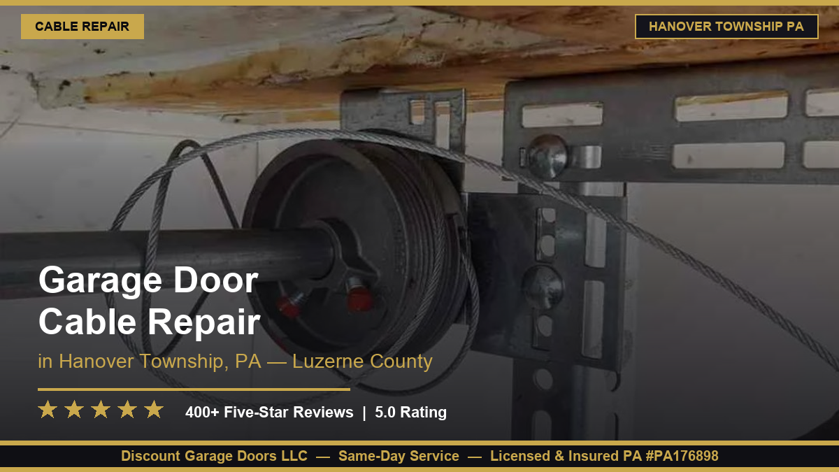 Garage Door Cable Repair — Hanover Township, PA