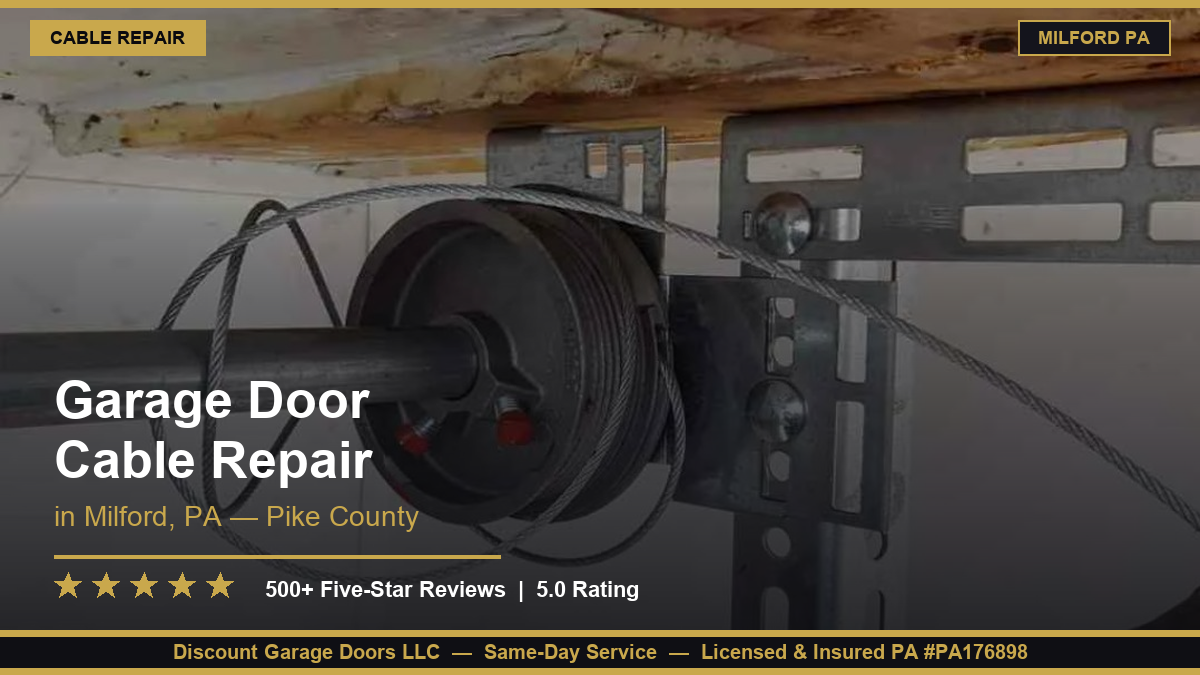 Garage Door Cable Repair — Milford, PA