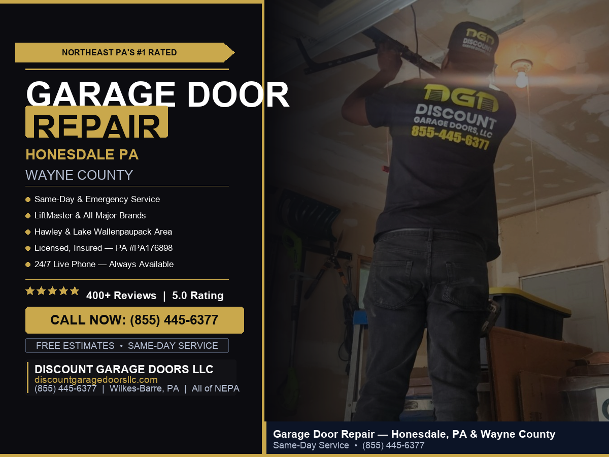 Garage Door Repair Services We Provide in Honesdale, PA