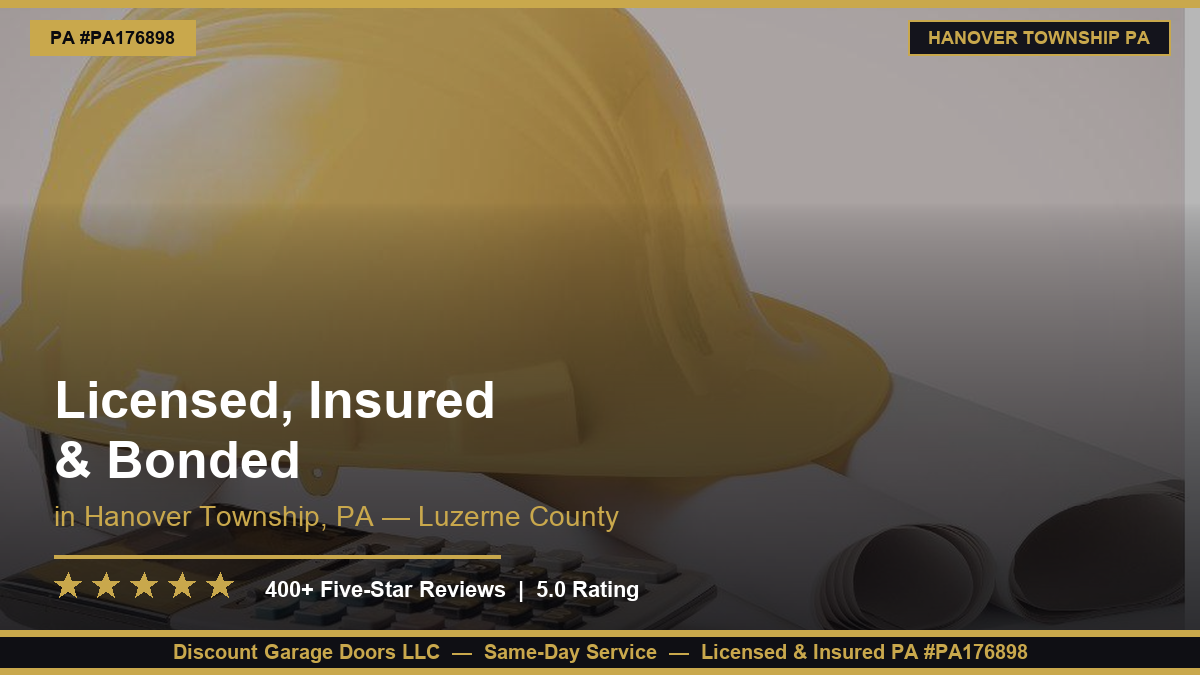 Licensed, Insured & Bonded — PA #PA176898