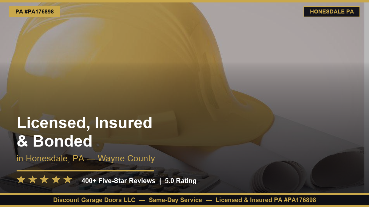Licensed, Insured, and Fully Transparent — PA #PA176898