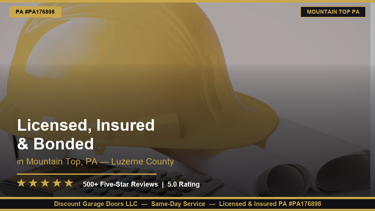 licensed insured and bonded