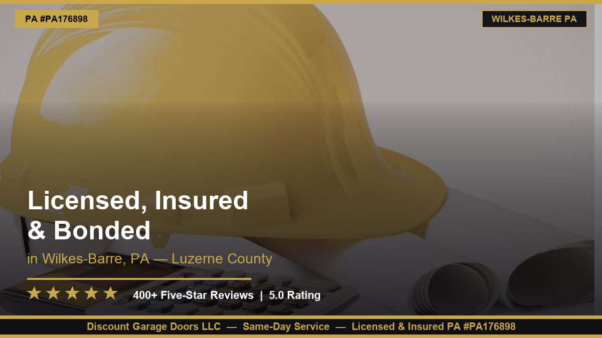 licensed, insured and bonded