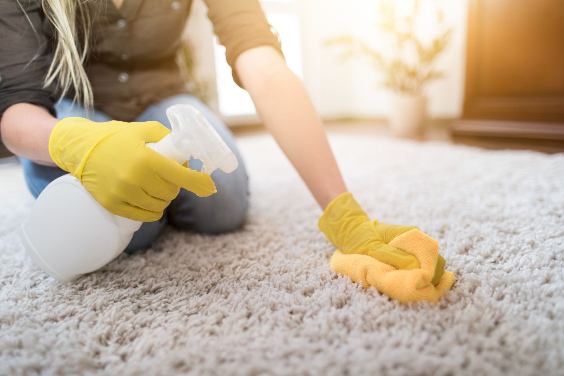 carpet turned yellow after cleaning