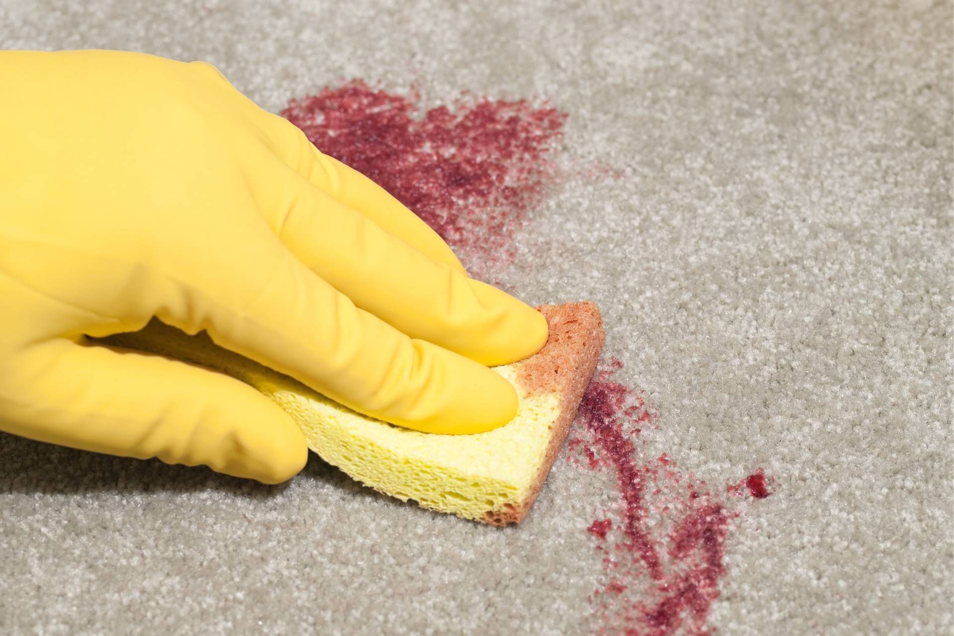 how to remove nail polish in carpet​