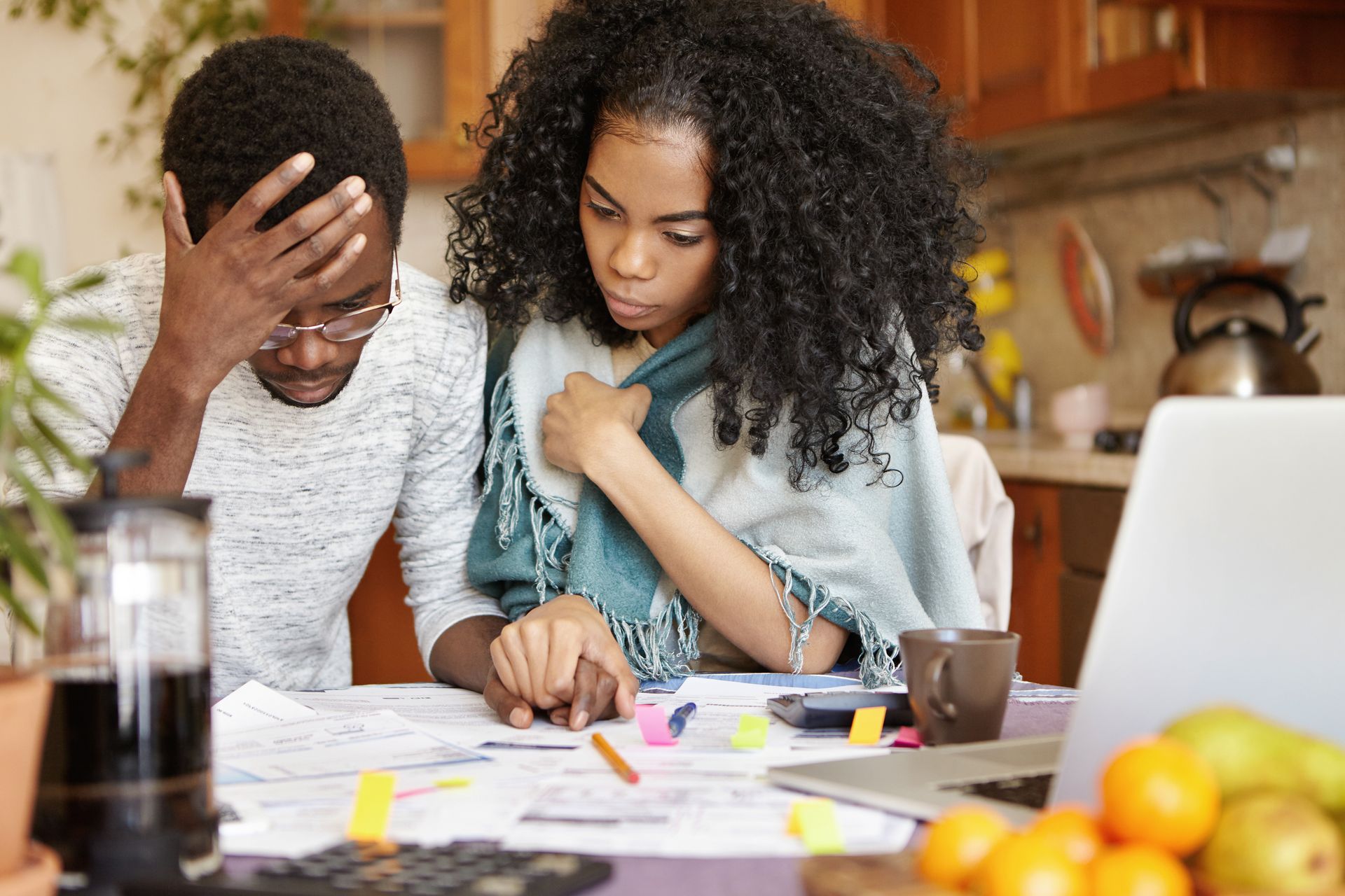 couple stress out looking for financial and debt relief options in florida