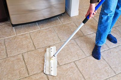 tile floor cleaning