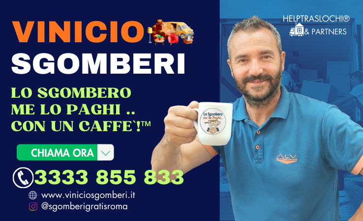 Vinicio Sgomberi Ritiro mobili usati gratis a Roma 