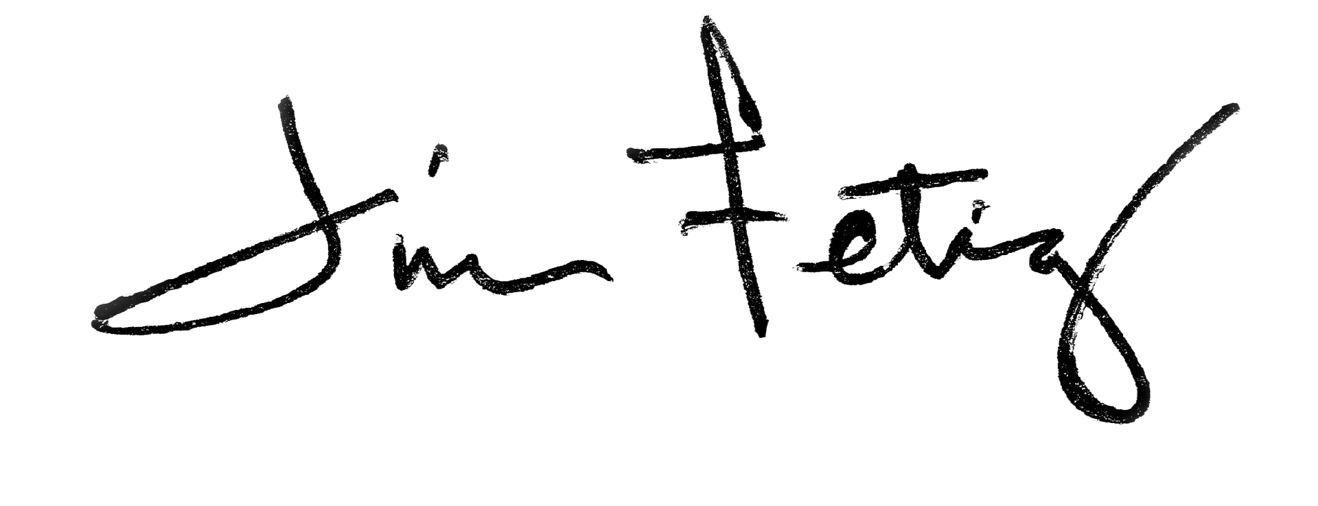 A close up of a person 's signature on a white background.