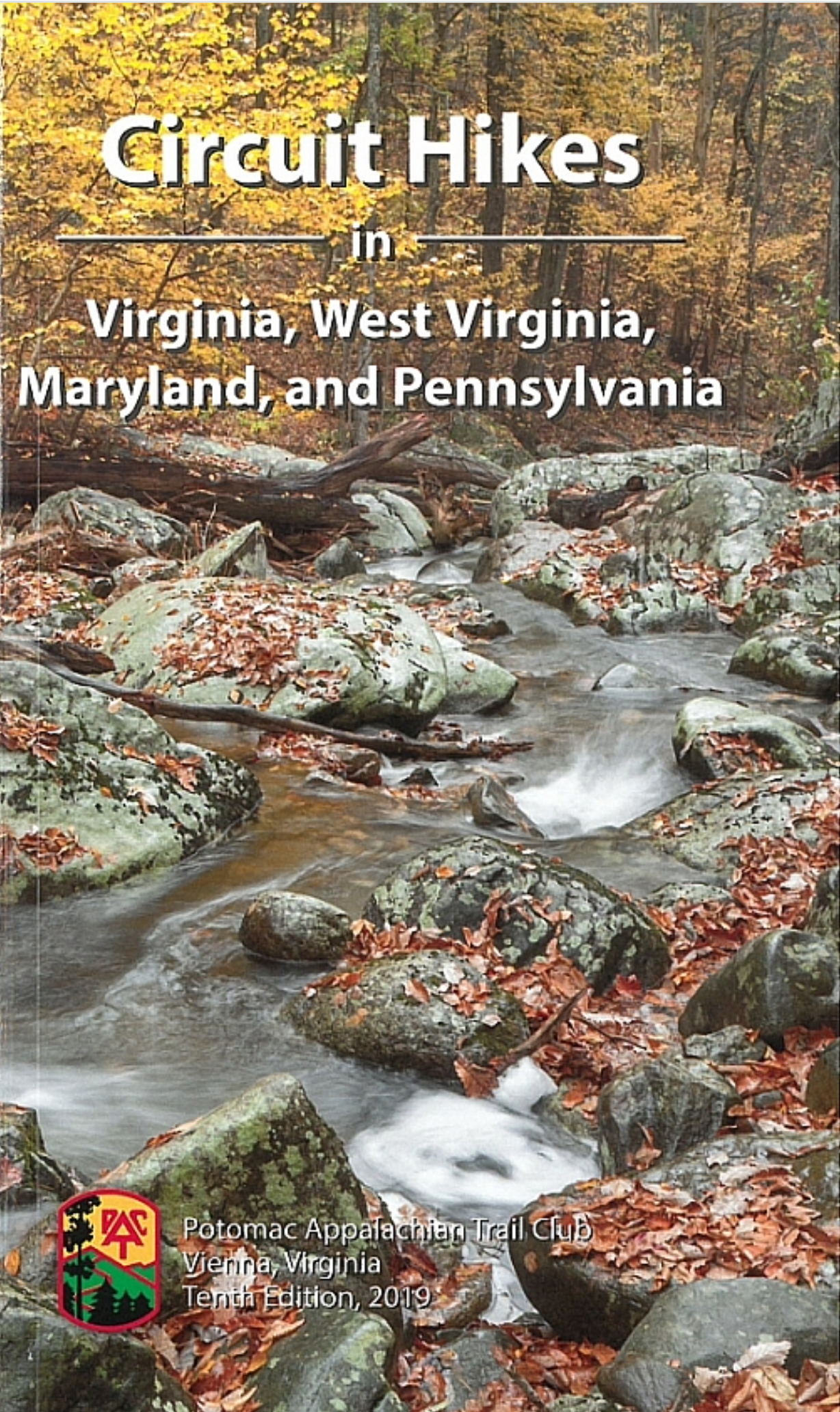 A book titled circuit hikes in virginia , west virginia , maryland , and pennsylvania