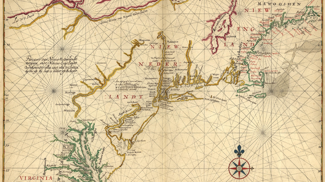 An old map of the united states of america