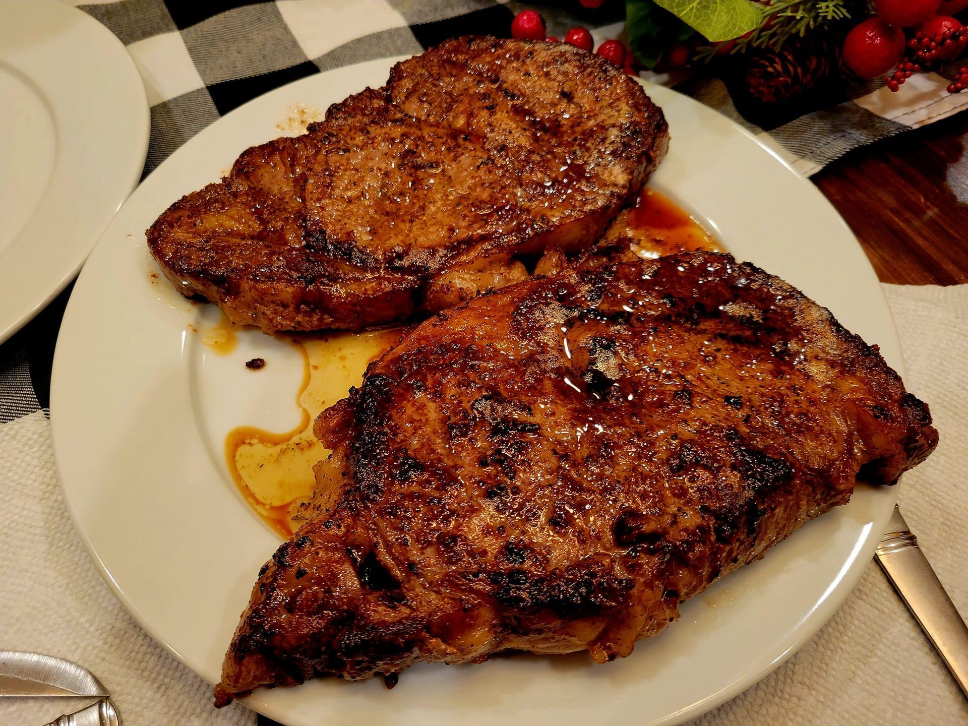 Cooked beef from A to Z Acres