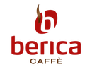 Logo di Berica Caffè in rosso e marrone su sfondo bianco.
