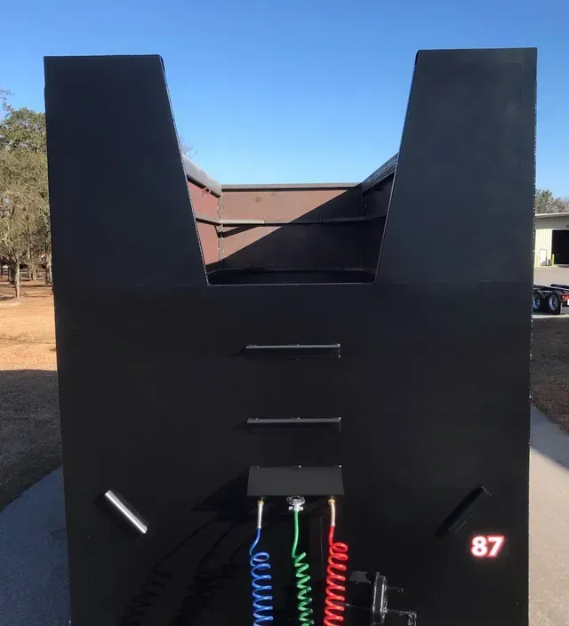 A large black box with the number 87 on it