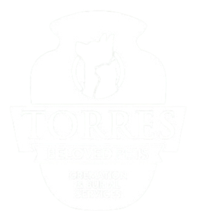 A white logo featuring a stylized outline of a cat inside a jar shape, with the text "TUNES" below it.