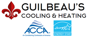 Guilbeau&rsquo;s Cooling & Heating logo with ACCA and ENERGY STAR logos on a white background
