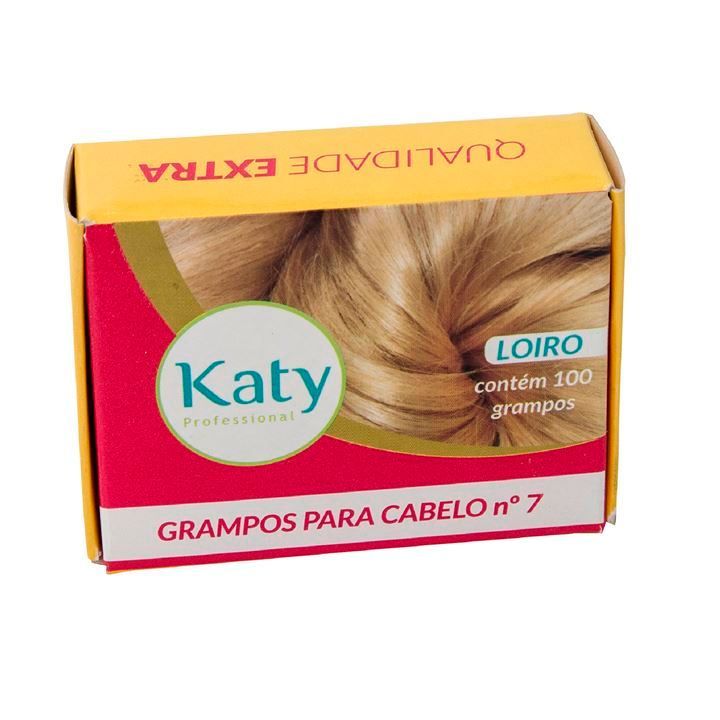 Grampo Loiro Para Cabelo Katy Nº 7 - 100 unidades