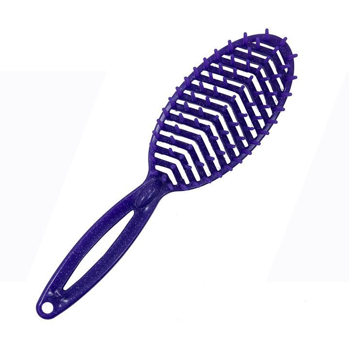 Escova Flex Oval Katy - Roxa com Glitter