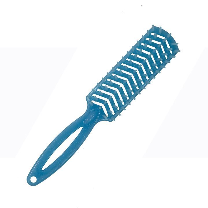 Escova Flex Reta Katy - Azul com Glitter