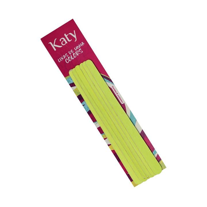 Lixa de Unha Colors Verde Katy - 6 unidades