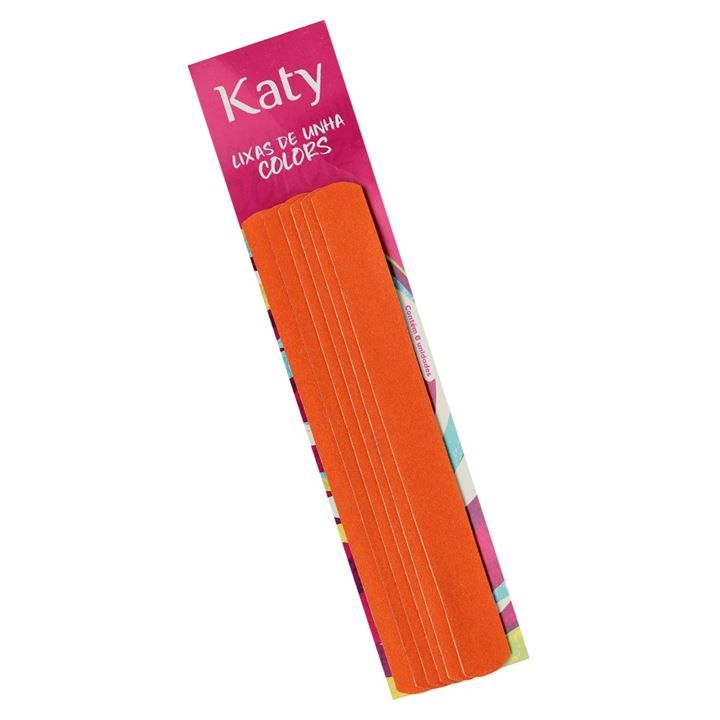 Lixa de Unha Big Laranja Katy - 6 Unidades