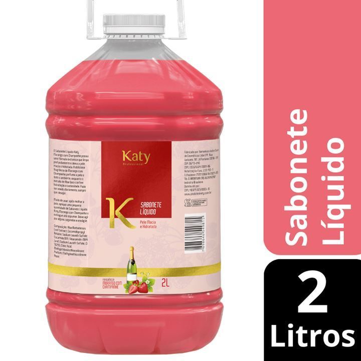Sabonete Líquido Katy 2 Litros - Morango com Champanhe