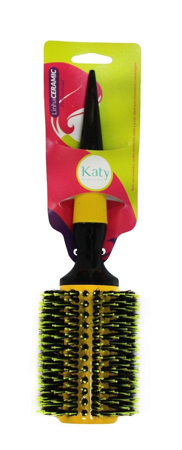 Escova Ceramic Katy Profissional - Amarela 44mm