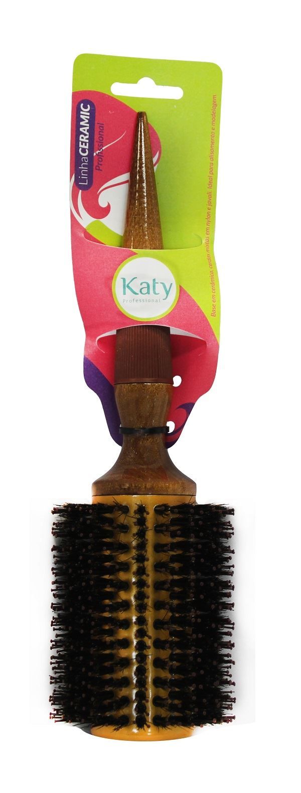 Escova Ceramic Katy Profissional - Marrom 44mm